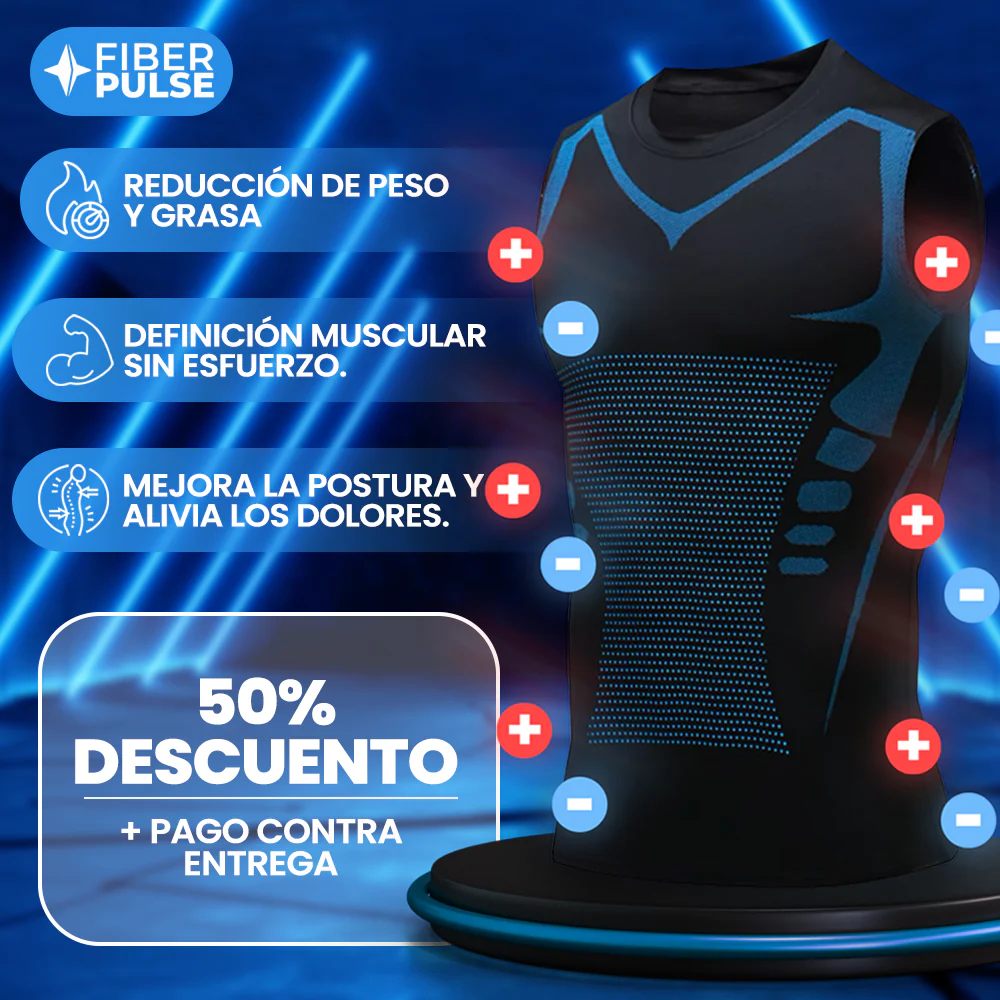 Camiseta Reductora - Tecnología Iónica e Infrarroja